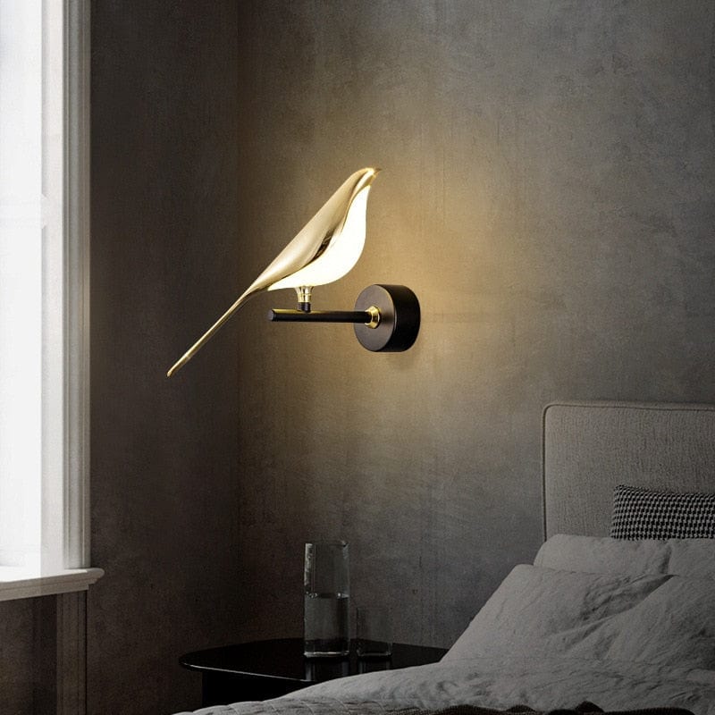 Golden Bird Wall Light