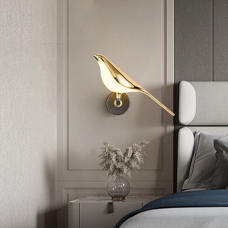 Golden Bird Wall Light