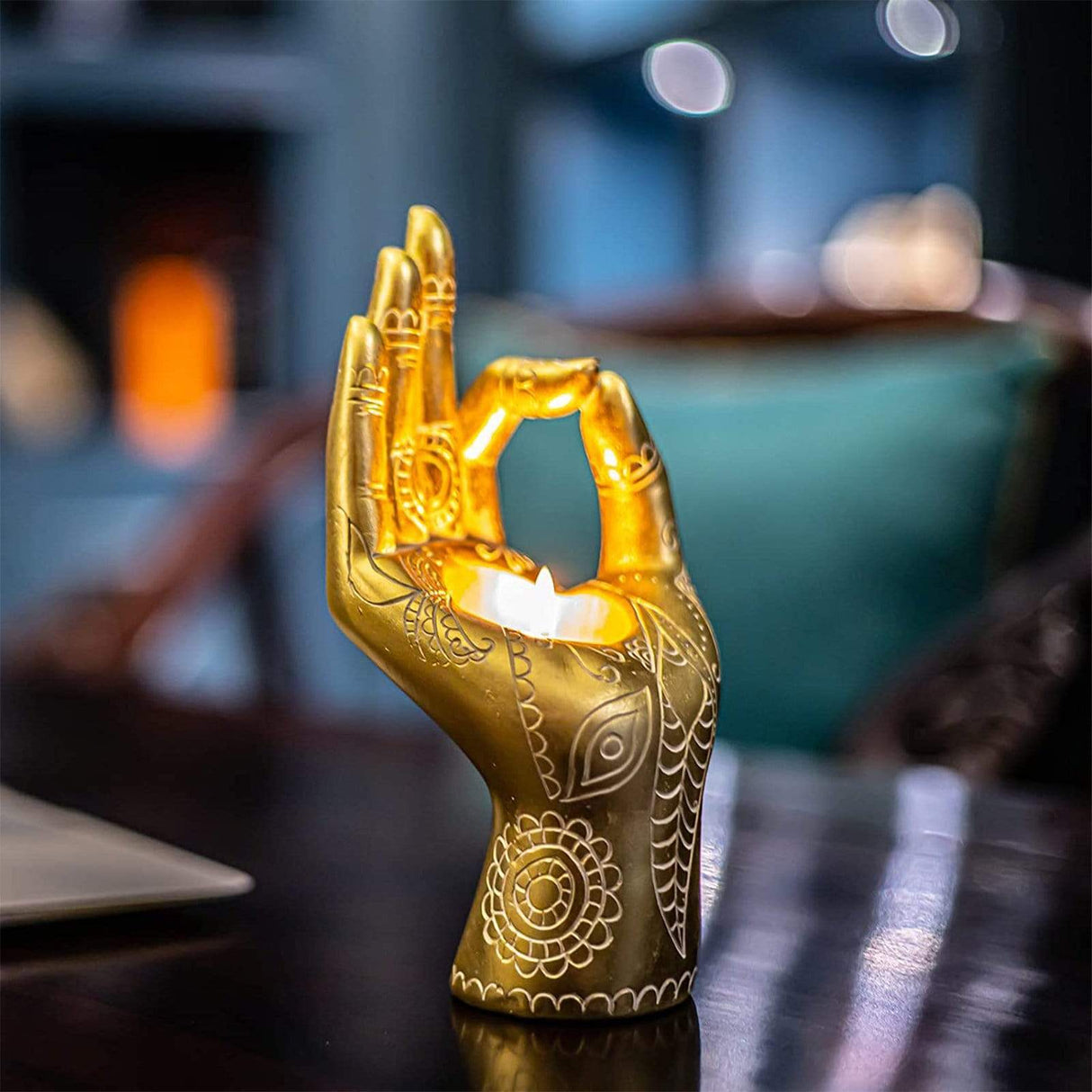 Buddha's Hand Shaped Candle Holder