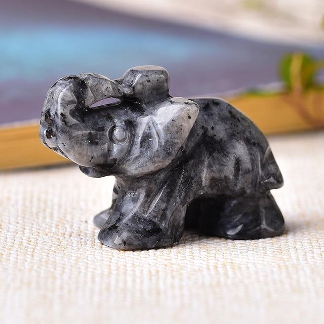 Elephant Carved Natural Crystal