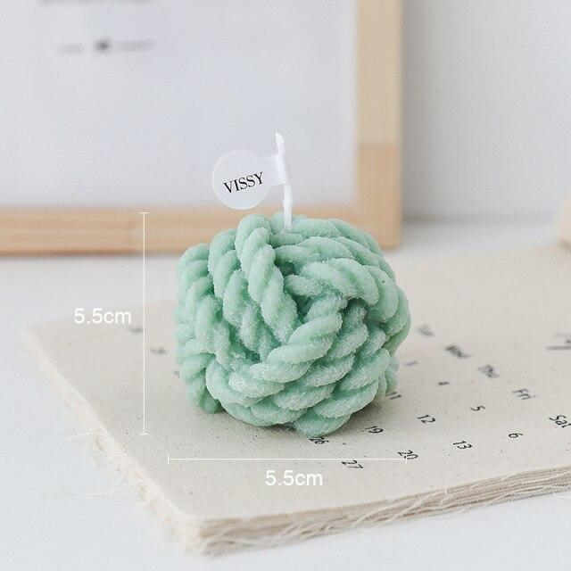 Wool Ball Scented Candles