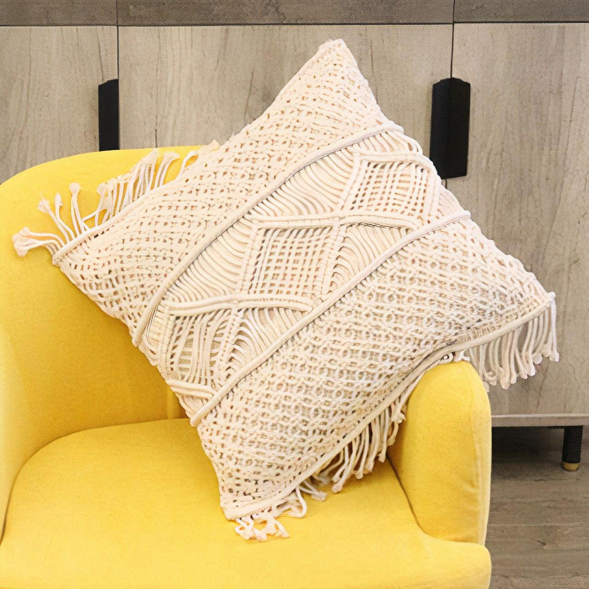 Macrame Cushion Cover