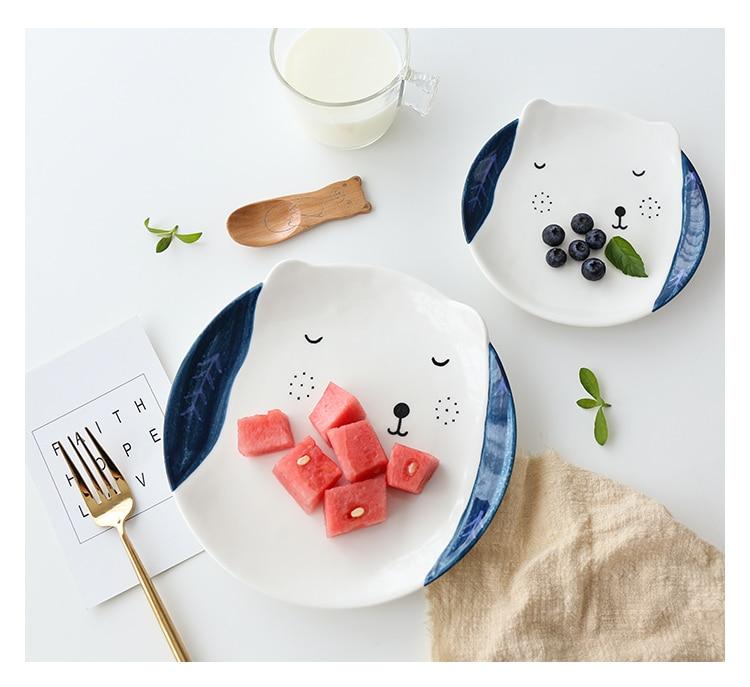 Hand Painted Animal Ceramic Plates