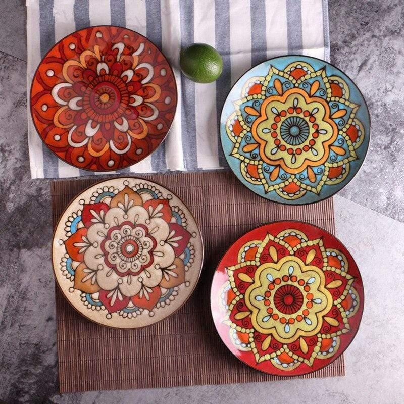 Hand Painted Ceramic Dish Collection