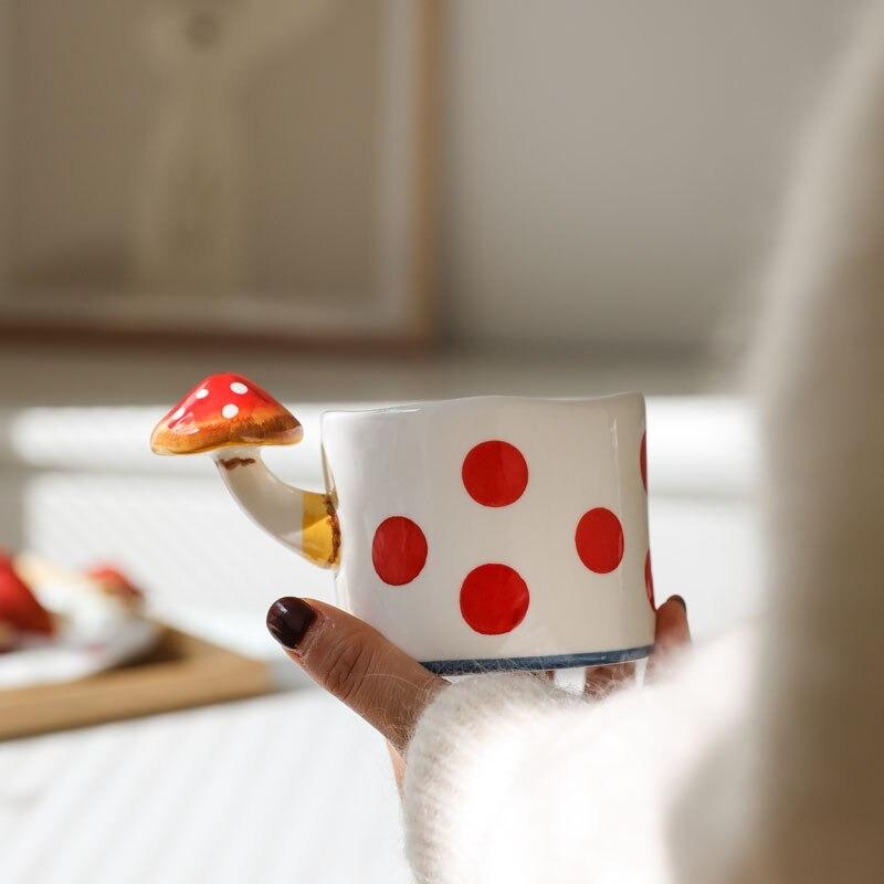 Hand Painted Mushroom Tableware