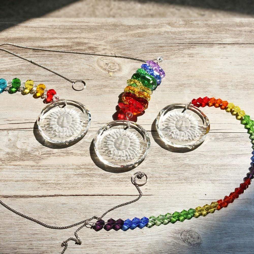 Handmade Crystal Glass Chakra Charm