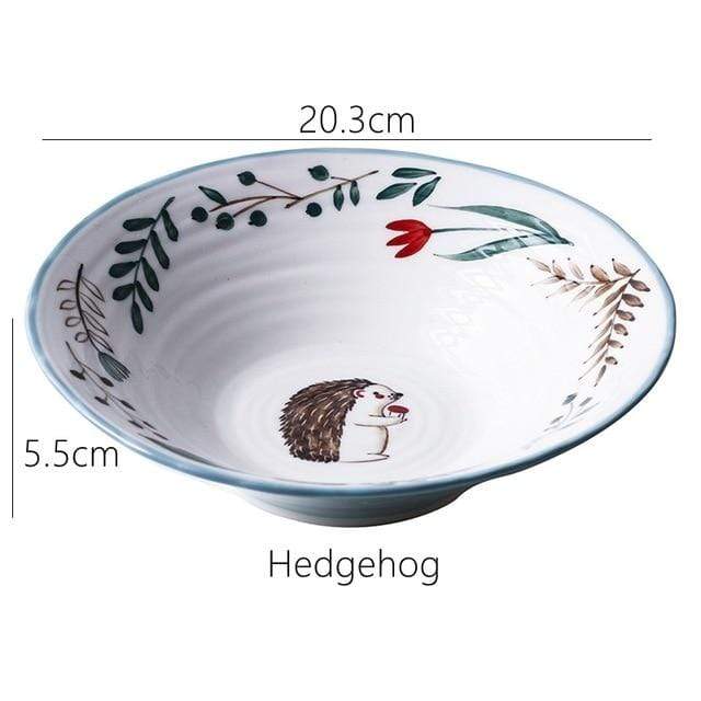 Forest Animals Ceramic Bowls