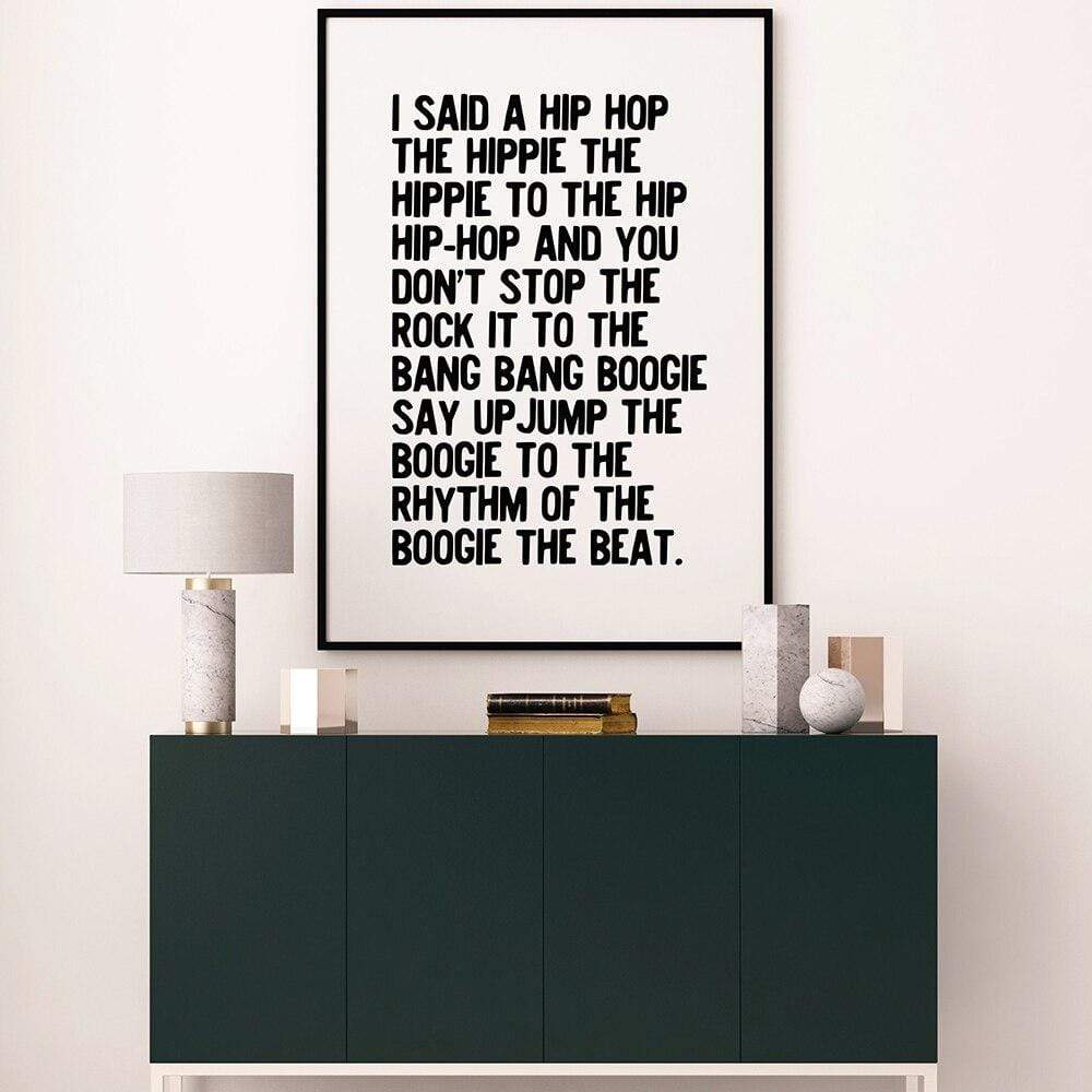 Hippie To The Hip-Hop Wall Poster