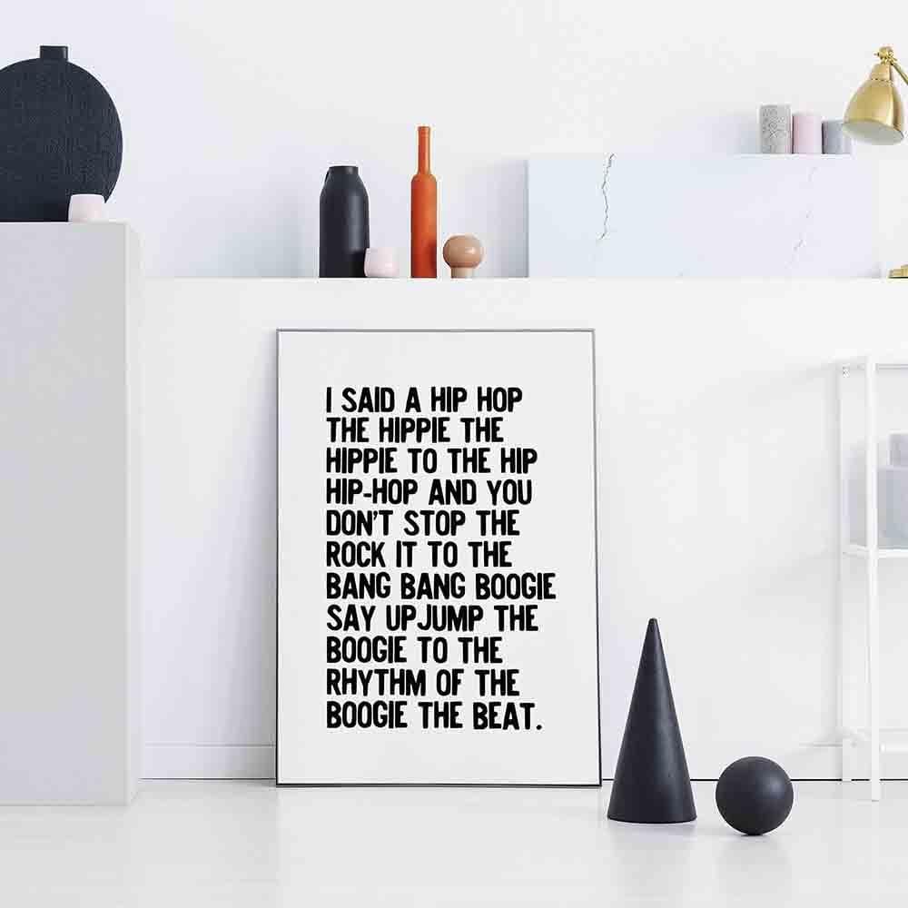 Hippie To The Hip-Hop Wall Poster