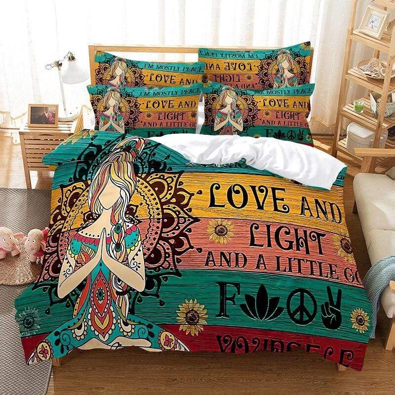 I'm Mostly Love and Light Bedding Set 3pcs