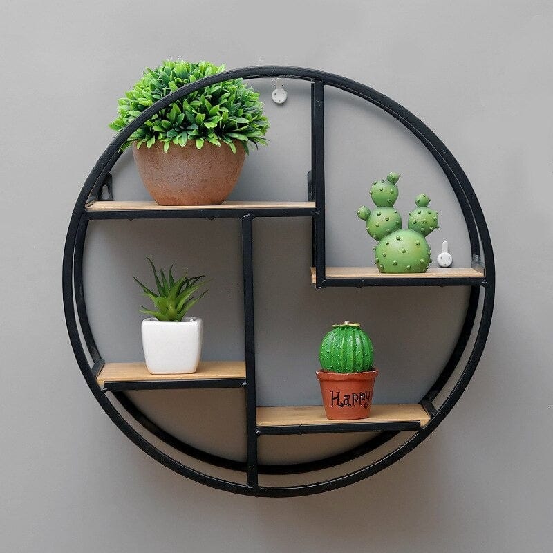 Iron Circular Wall Shelf