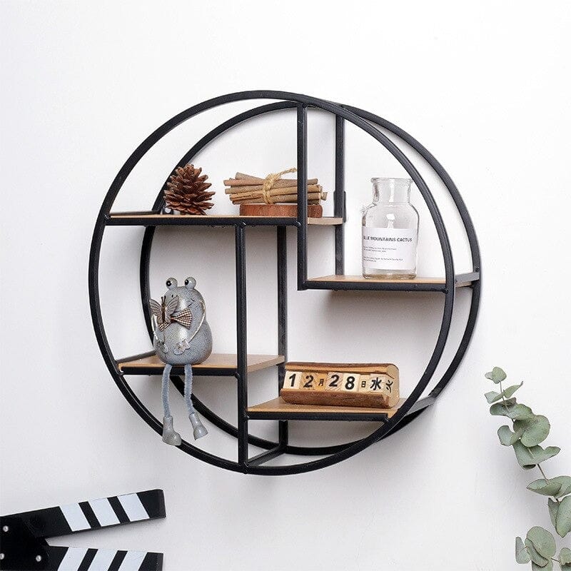 Iron Circular Wall Shelf