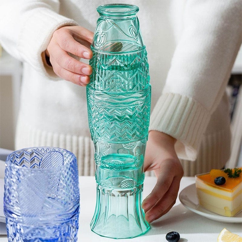 Koi Fish Shaped Glass Set (4pcs)