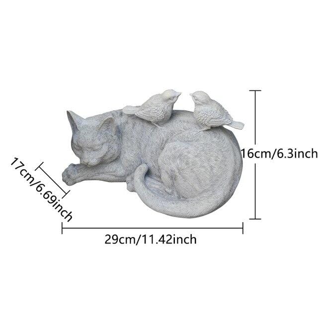 Lazy Cat Garden Decor