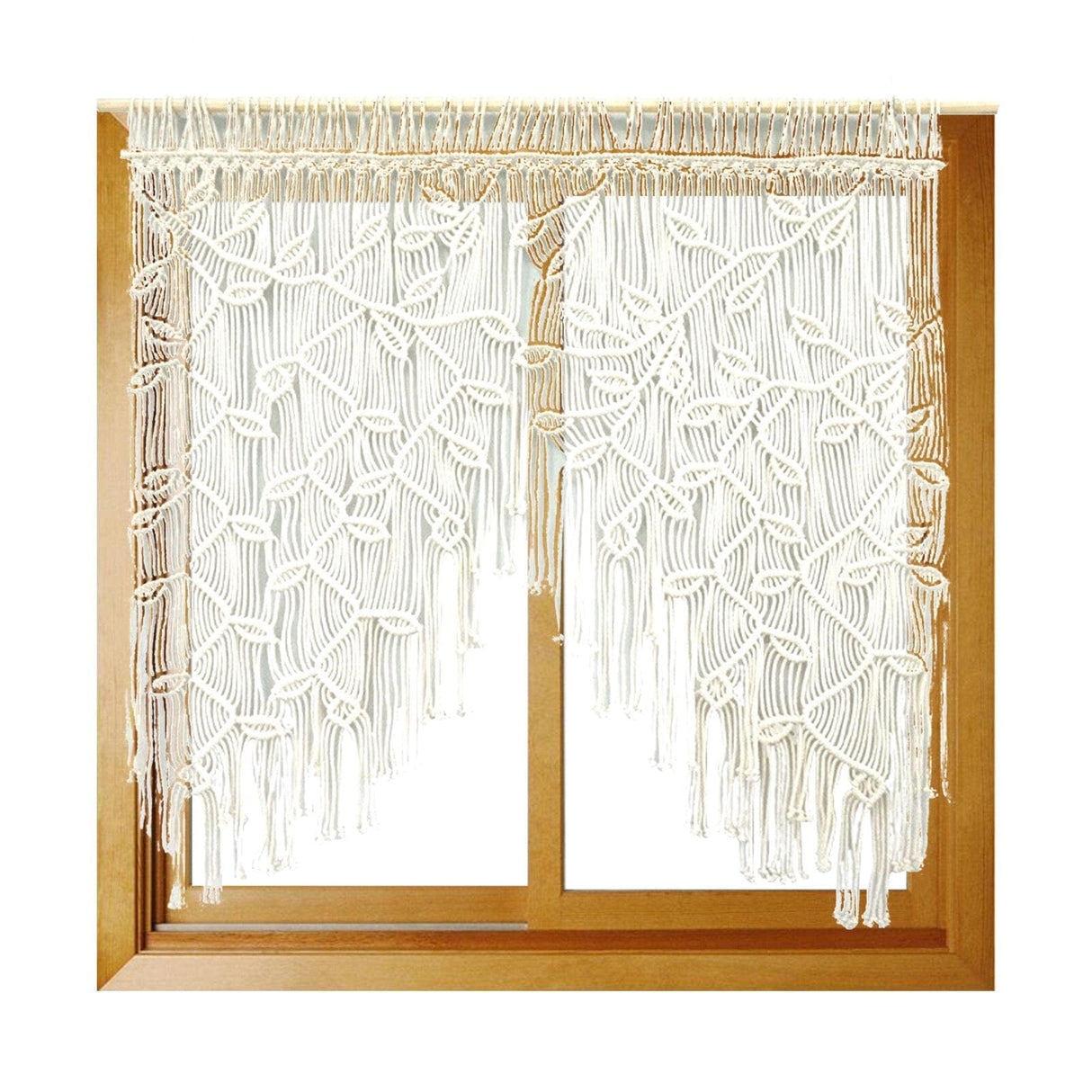 Macrame Leaf Curtain