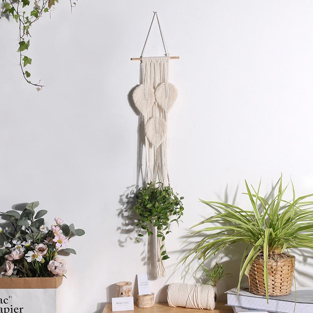 Macrame Leaves Design Plant Hanger