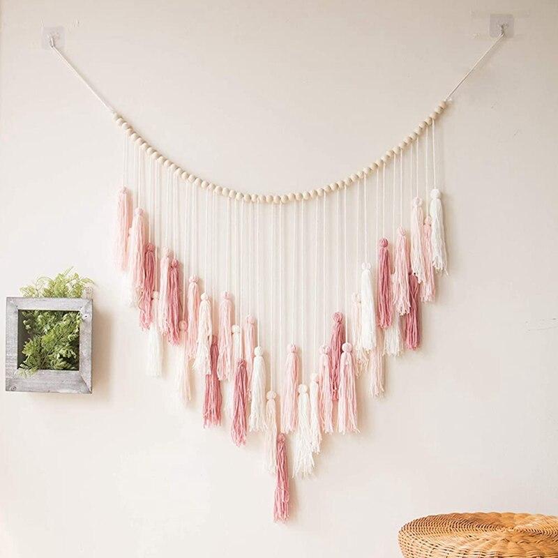 Macramé Wall Deco With Wood Beads