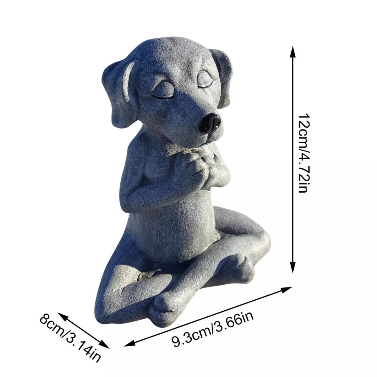 Meditating Dog Figurine