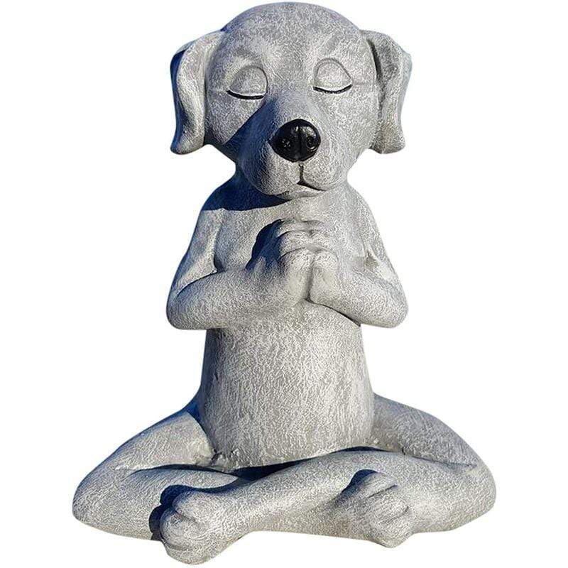 Meditating Dog Figurine