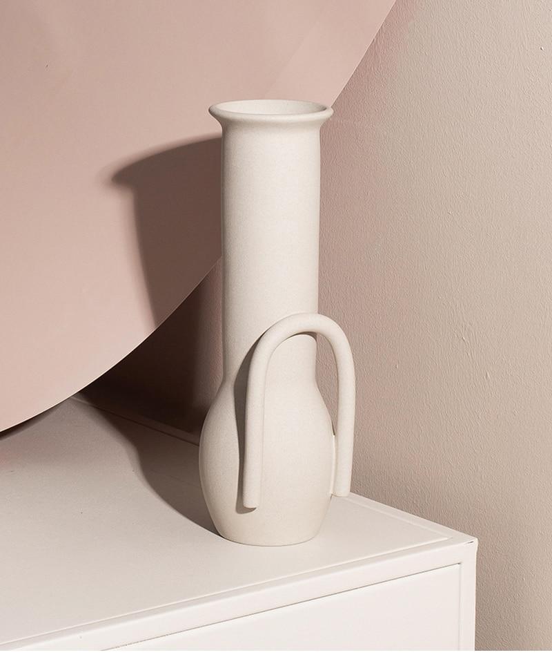 Minimalist White Flower Vases