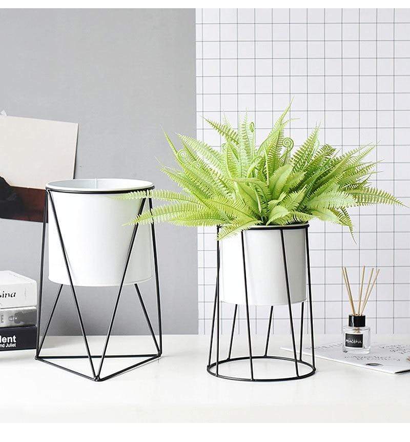 Modern Geometric Iron Planter