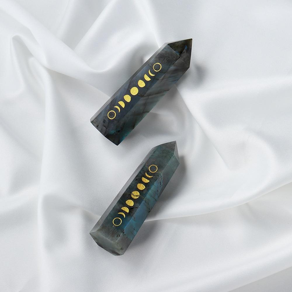 Moon Phases Natural Crystal Wands