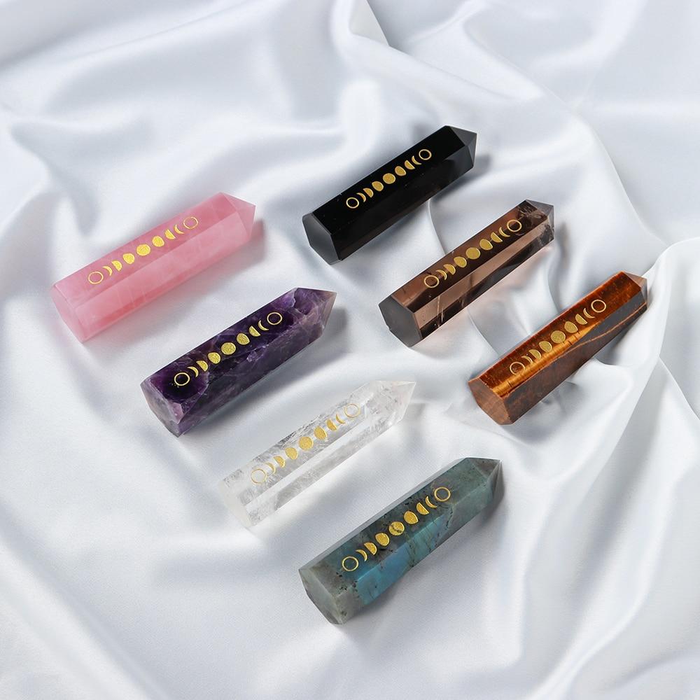 Moon Phases Natural Crystal Wands