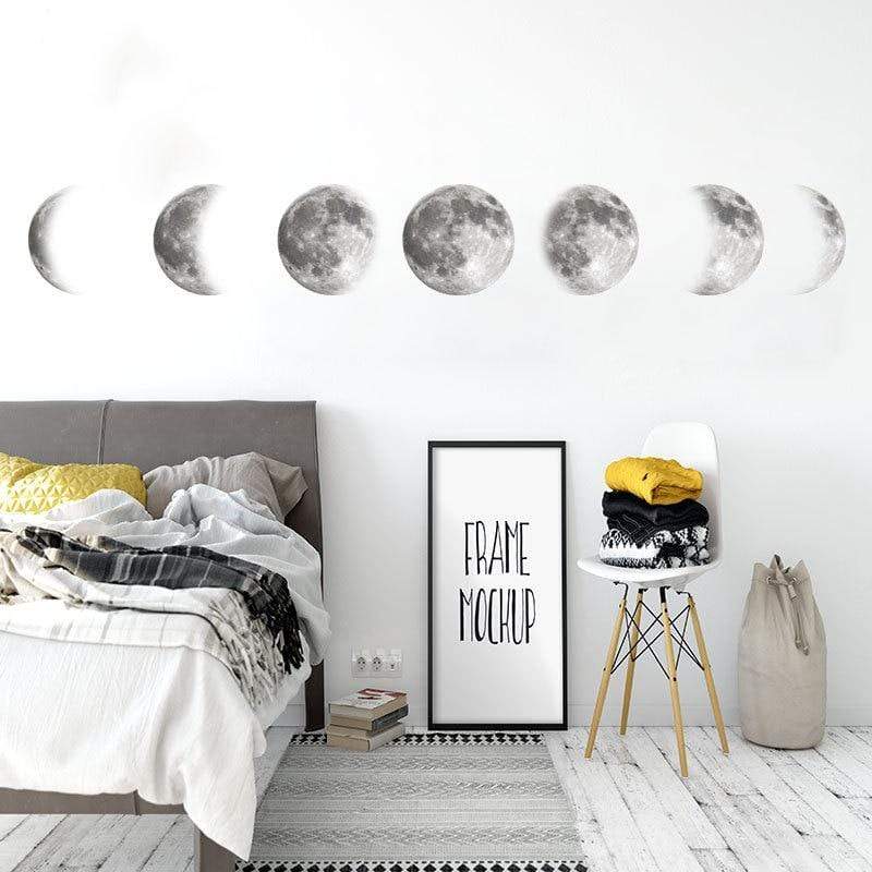 Moon Phases Wall Sticker