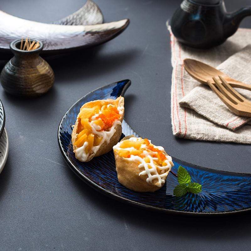 Moon Shaped Sushi Plate