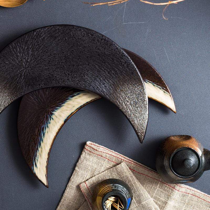 Moon Shaped Sushi Plate