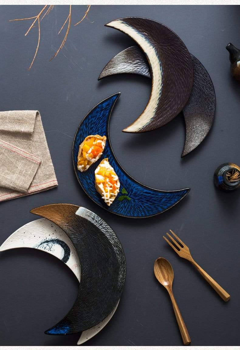 Moon Shaped Sushi Plate