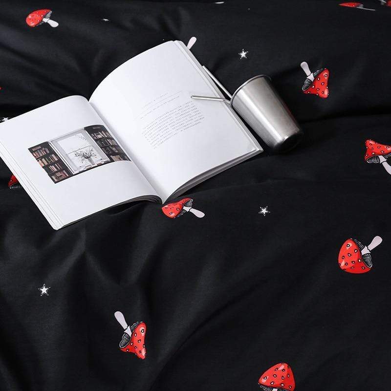 Mushroom Print Duvet Set 3pcs