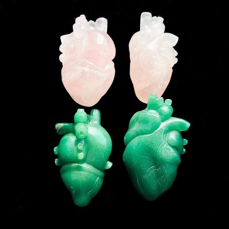 Natural Crystals Anatomical Heart Decor