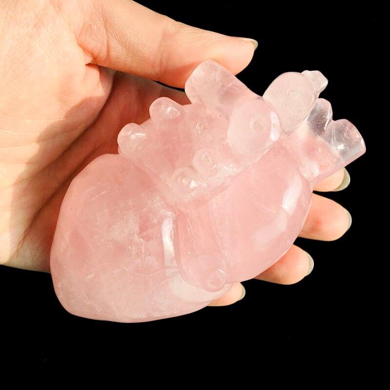 Natural Crystals Anatomical Heart Decor