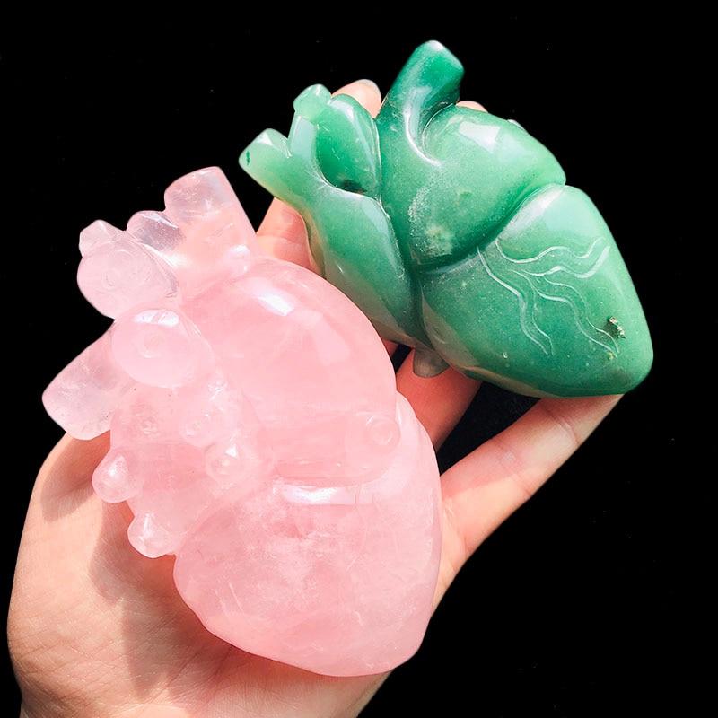 Natural Crystals Anatomical Heart Decor