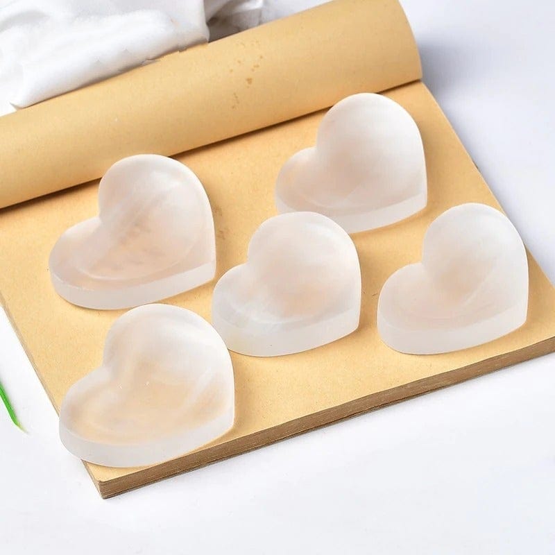 Natural Selenite Heart