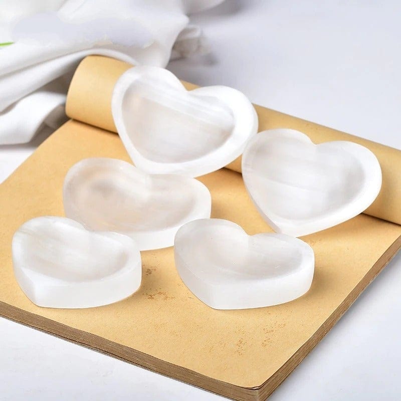 Natural Selenite Heart