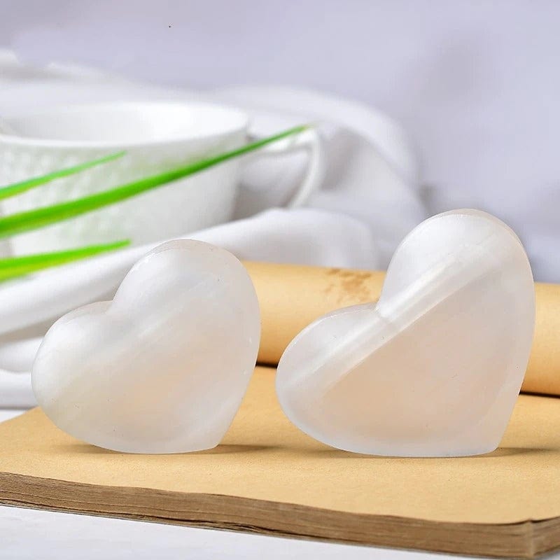Natural Selenite Heart