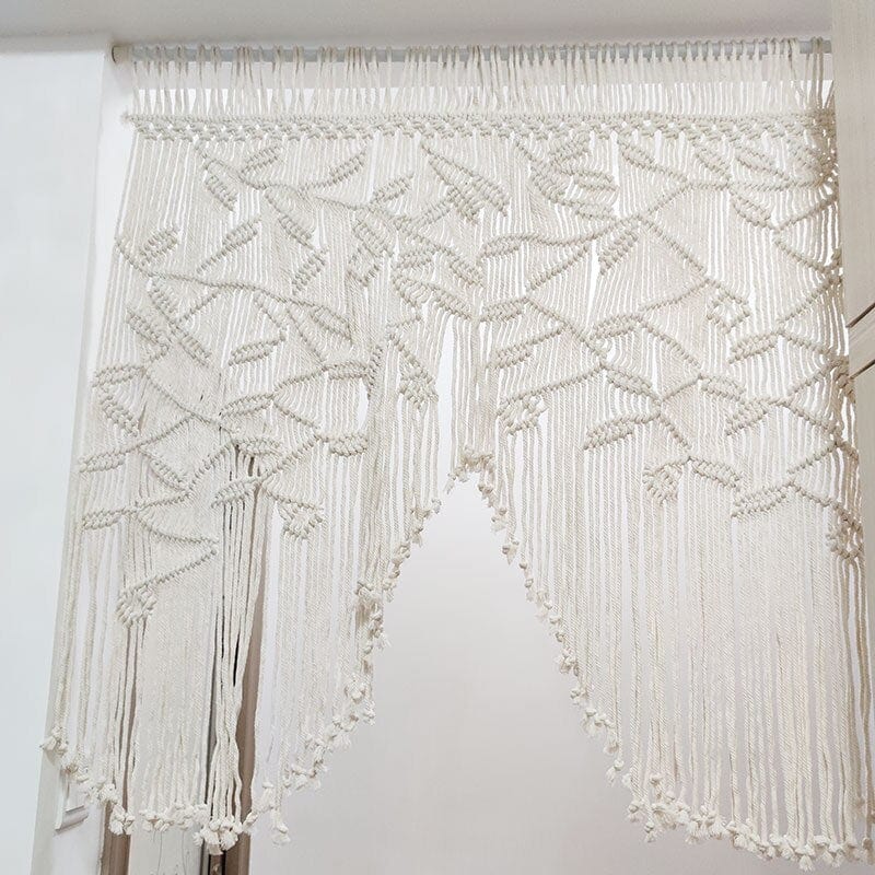 Macrame Leaf Curtain