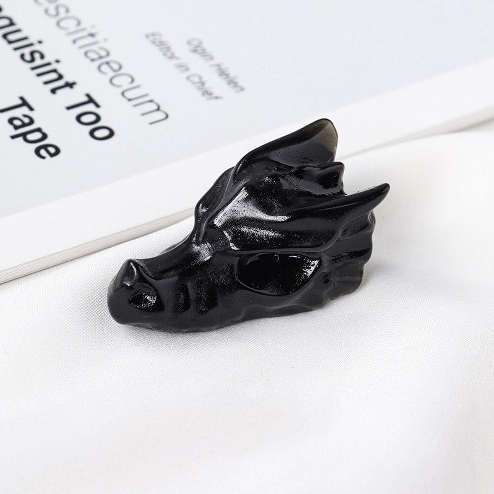 Dragon's Head Crystal Carving