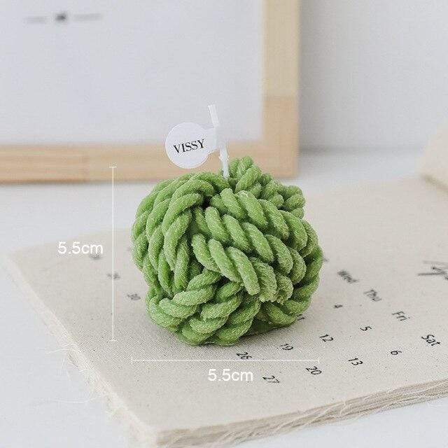 Wool Ball Scented Candles