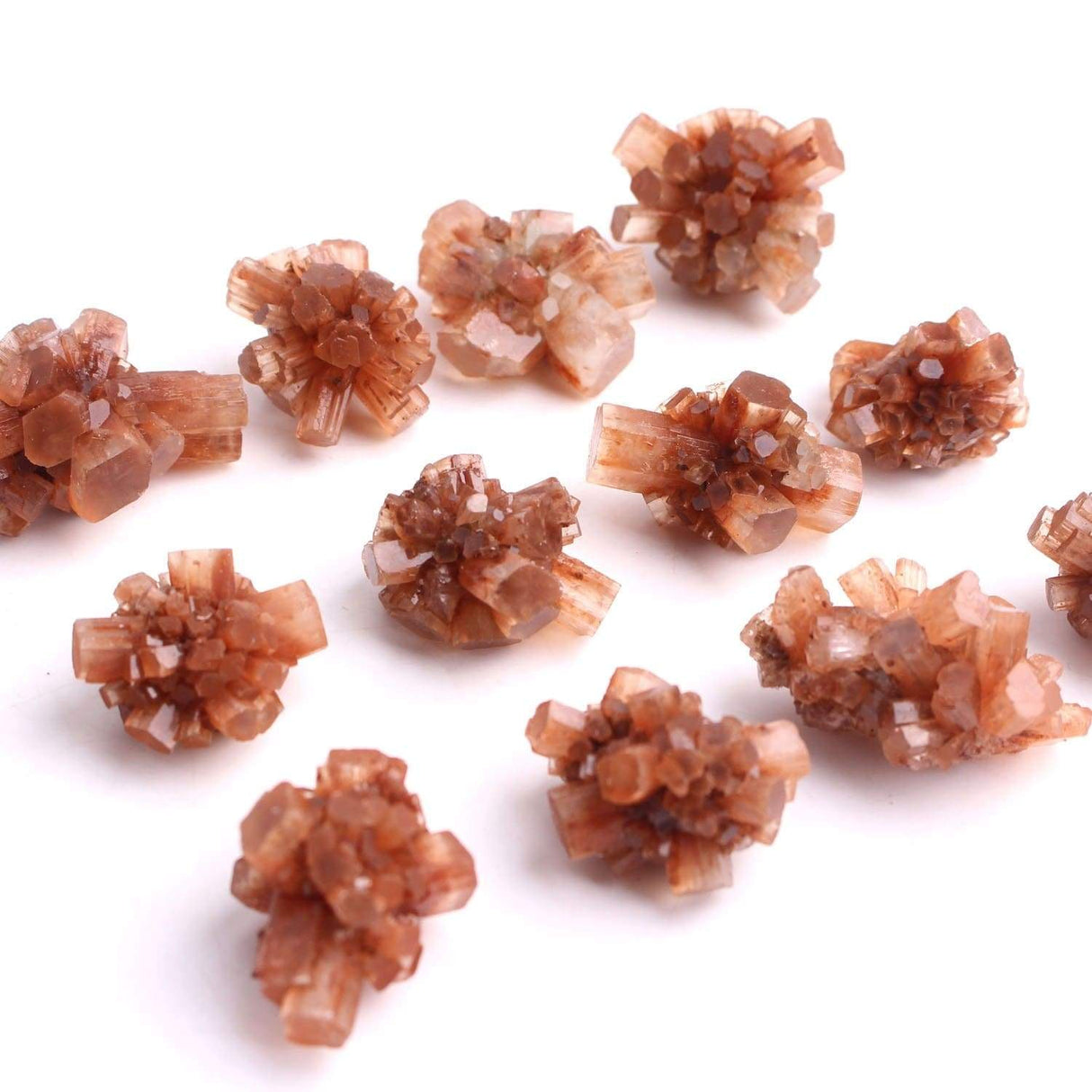 Orange Aragonite Crystal Cluster