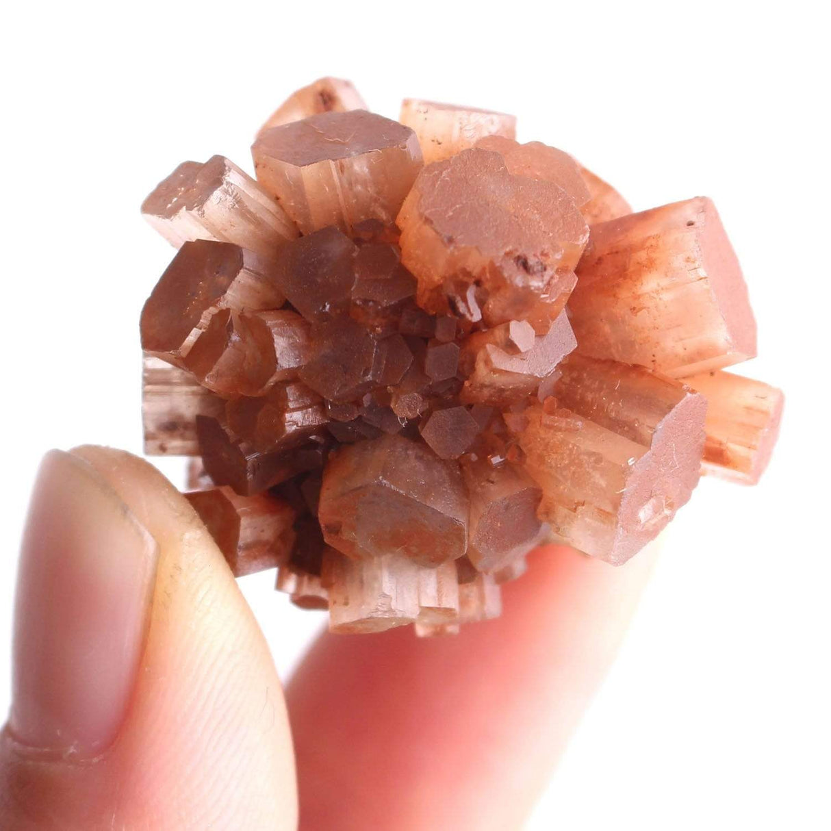 Orange Aragonite Crystal Cluster