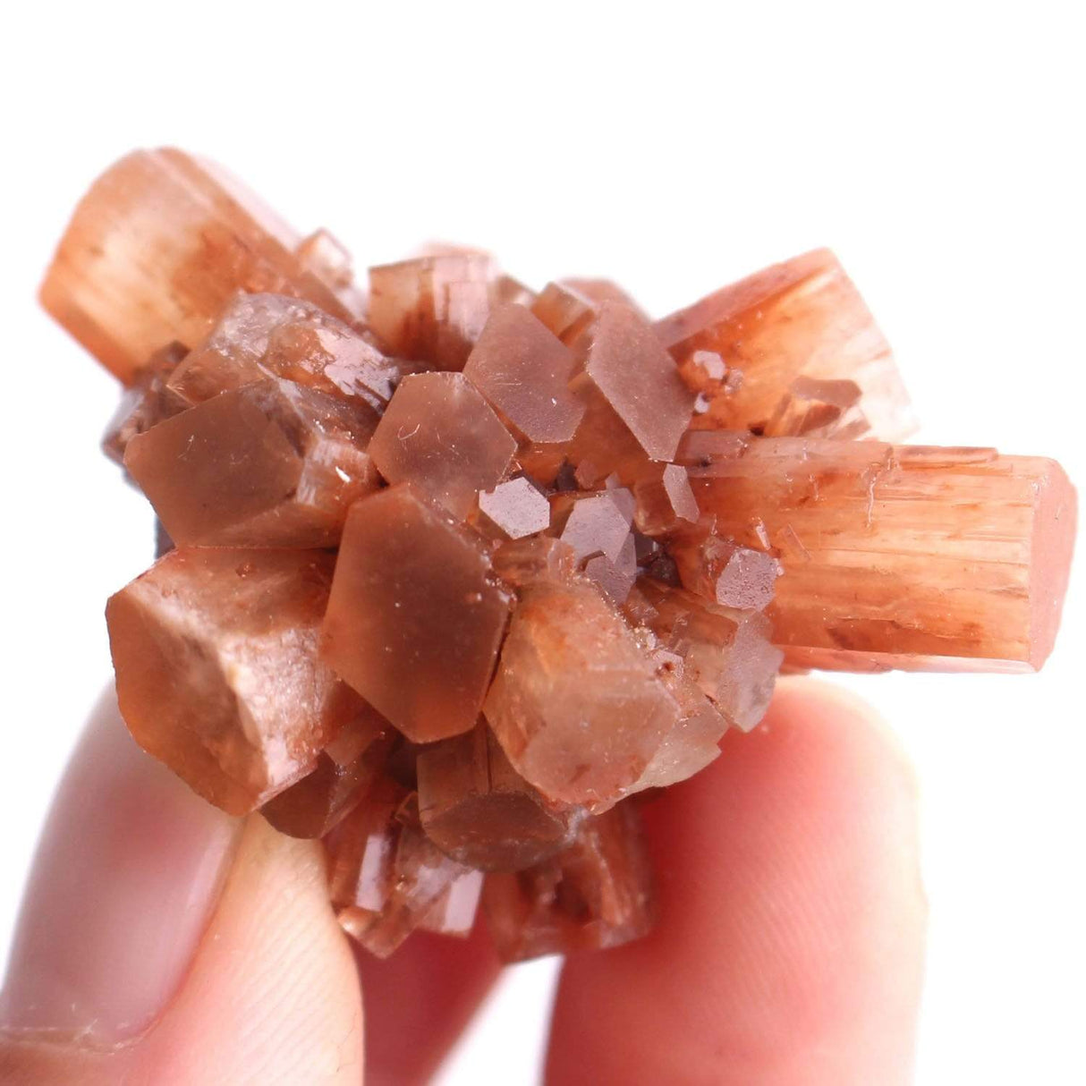 Orange Aragonite Crystal Cluster