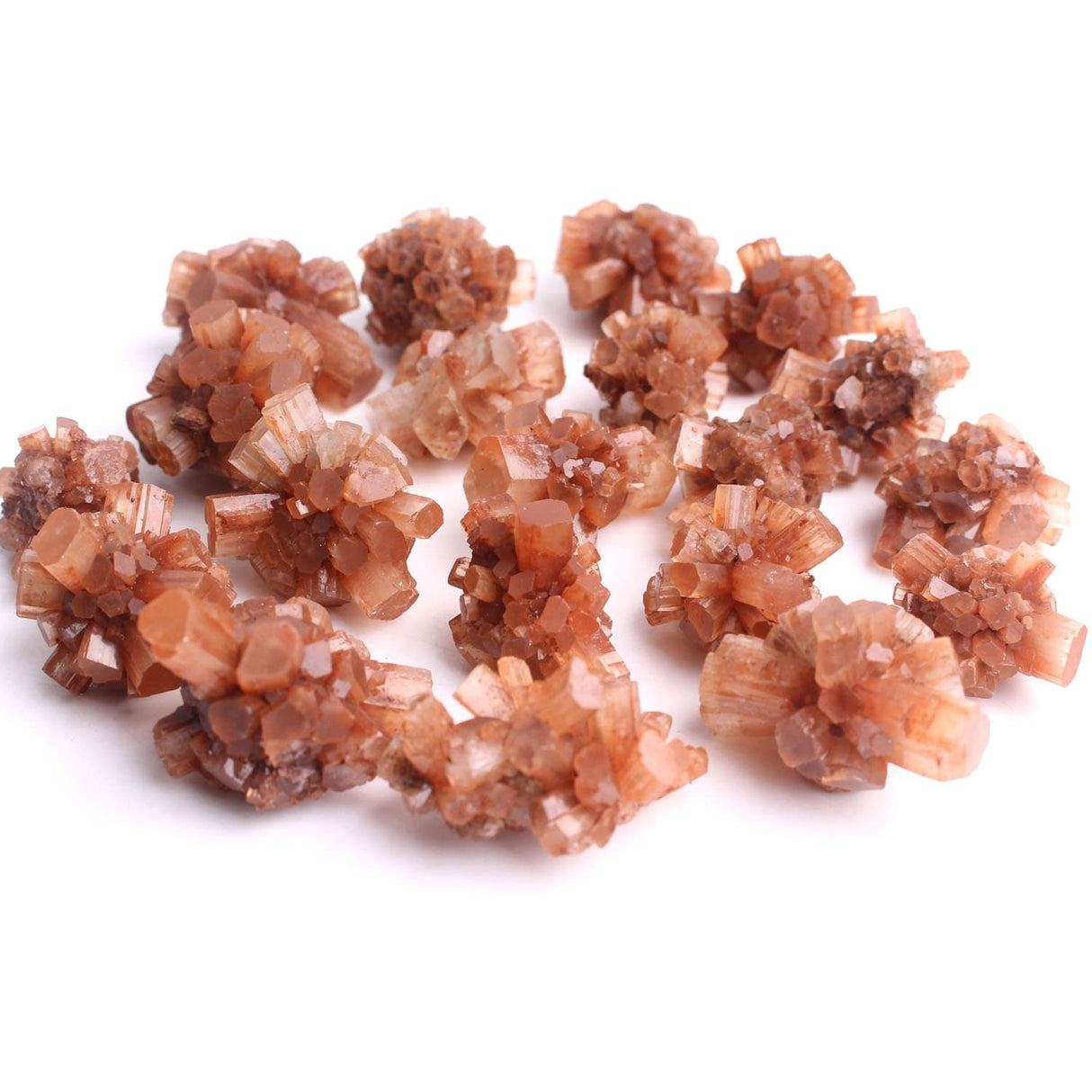 Orange Aragonite Crystal Cluster