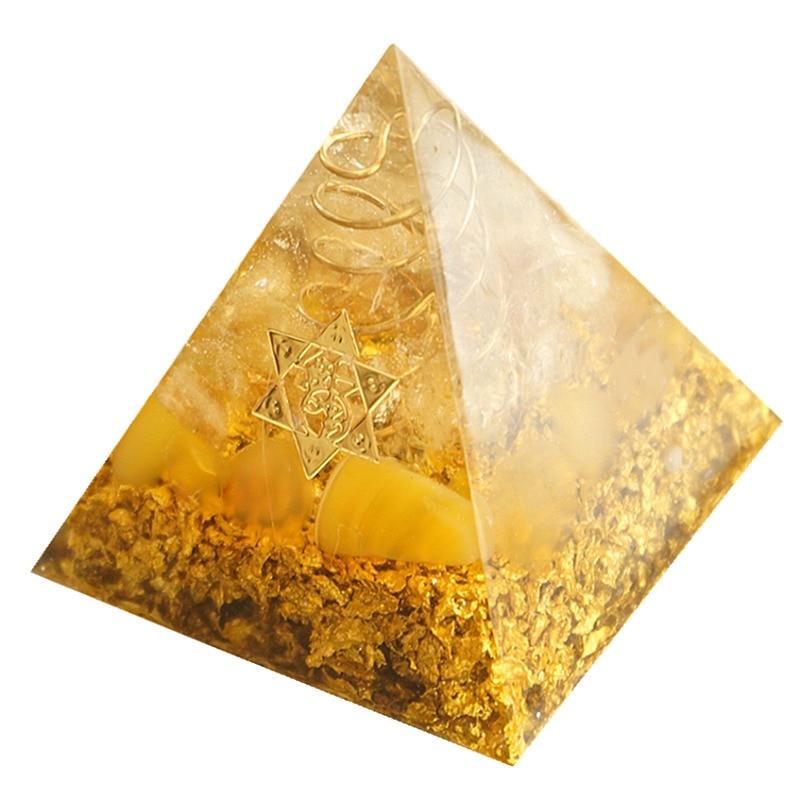 Orgonite Citrine Crystal Pyramid