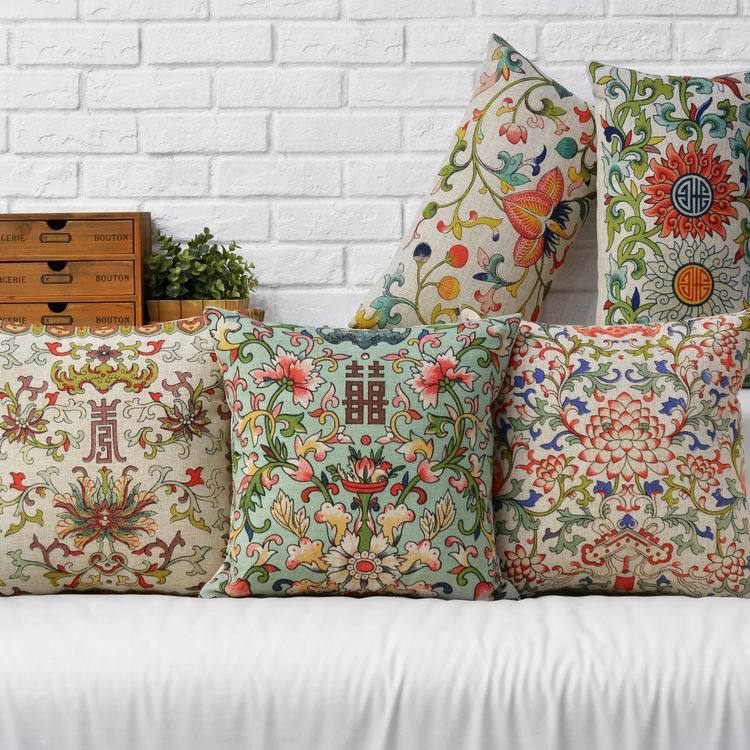 Oriental Patterns Cushion Covers