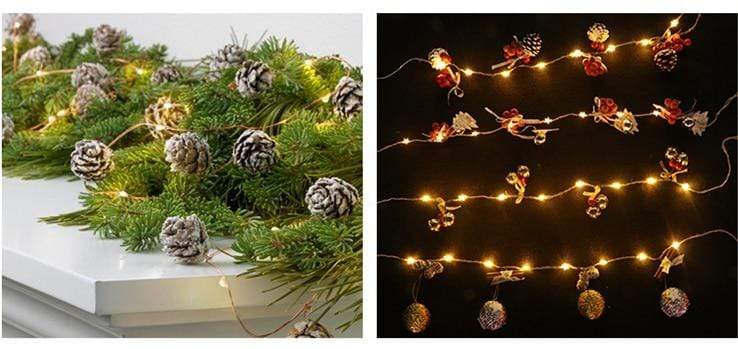 Pine Cones LED Light Decor