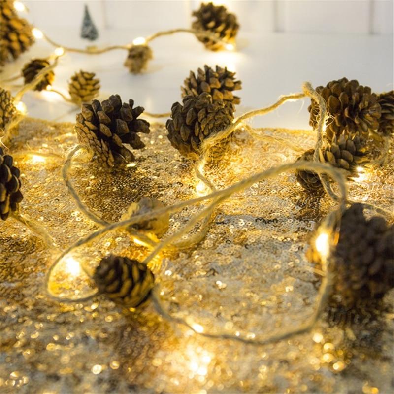 Pine Cones LED Light Decor