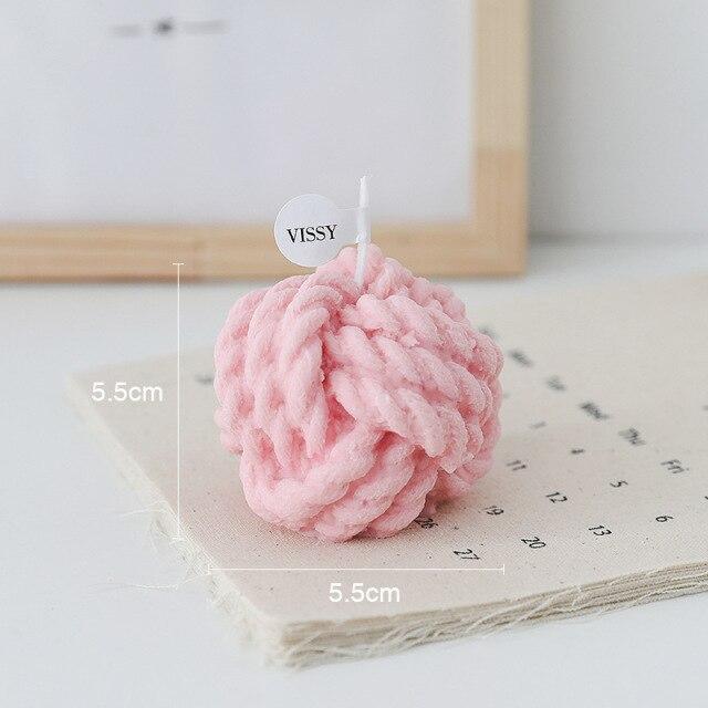 Wool Ball Scented Candles